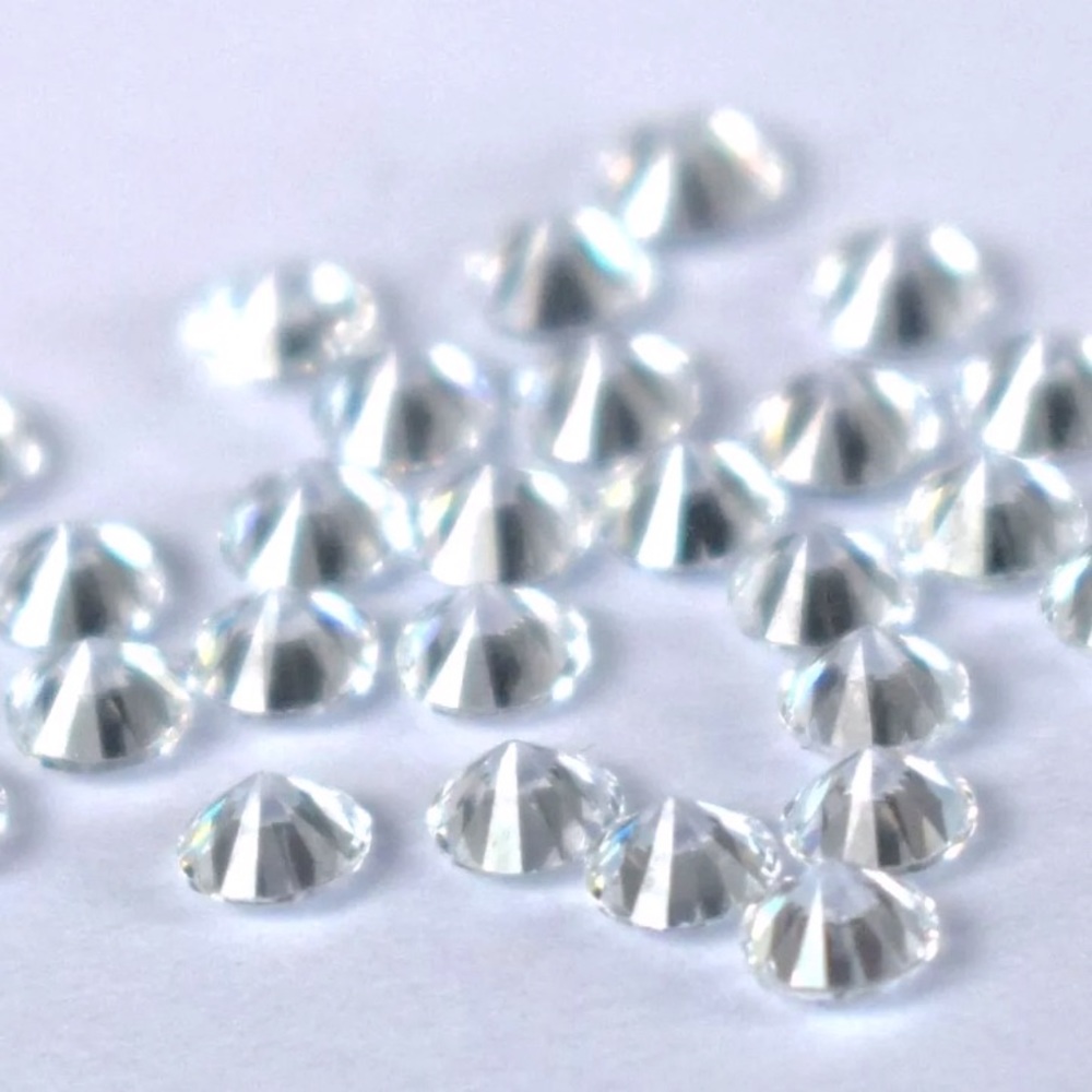Prime Diamond Alternative ✨ 1 CTW AAA+ Natural Loose White Sapphires - Picture 2 of 9